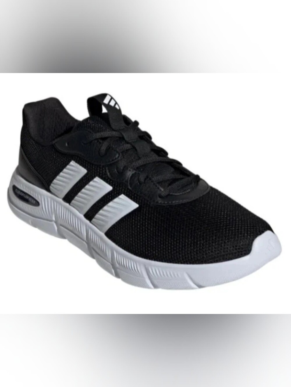 ADIDAS CLOUD FLEX FOAM LACE UP MENS SNEAKERS COLOR BLACK